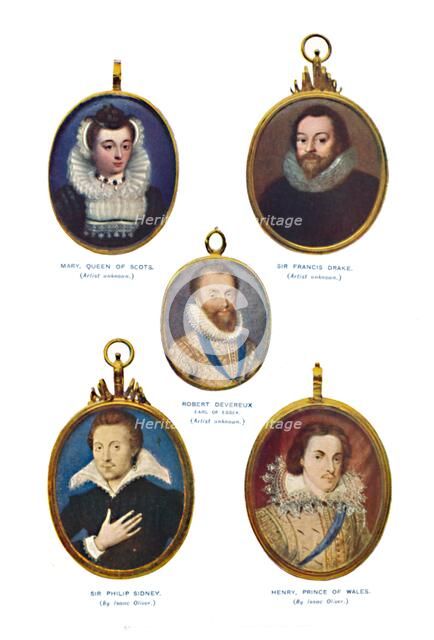 'Miniatures of the Elizabethan Period (Victoria and Albert Museum.)', c1580-1610, (1903). Artist: Unknown.