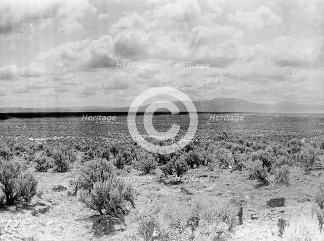 Minidoka Project - U.S. Reclamation Bureau. Minidoka Desert in 1905, Before Irrigation, 1912. Creator: Harris & Ewing.