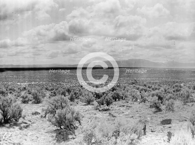 Minidoka Project - U.S. Reclamation Bureau. Minidoka Desert in 1905, Before Irrigation, 1912. Creator: Harris & Ewing.