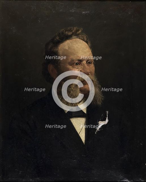 Minister Josef Jirecek, 1890. Creator: Franz Zenisek.