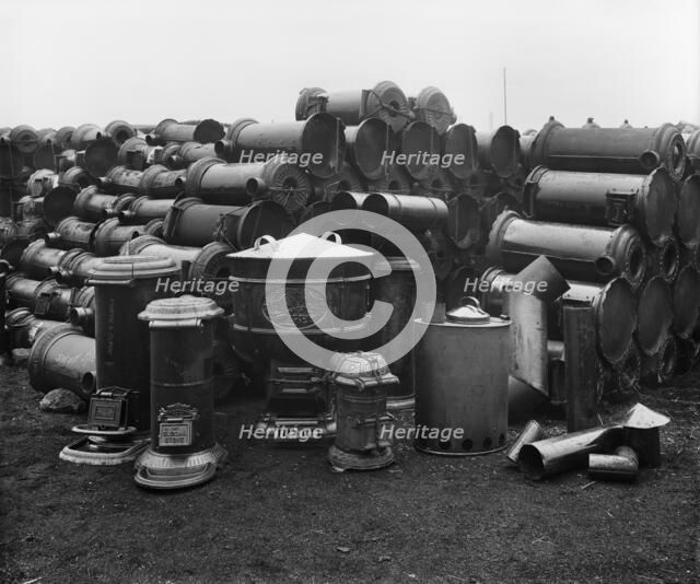 Ministry of Munitions Surplus Store, Canning Town, London, January 1919. Artist: H Bedford Lemere.