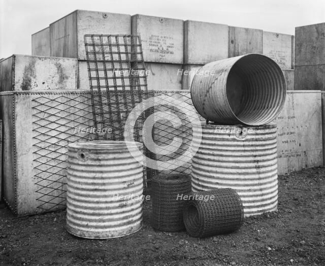 Ministry of Munitions Surplus Store, Canning Town, London, January 1919. Artist: H Bedford Lemere.