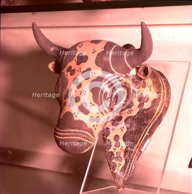 Minoan Bulls Head, Bronze Age, Greece, c2600-c1100 BC Artist: Unknown.