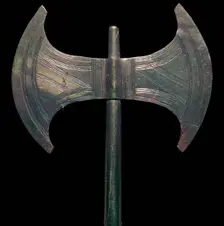 Minoan gold votive double-axe, 16th century BC