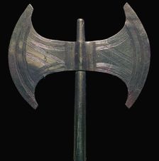 Minoan gold votive double-axe, 16th century BC