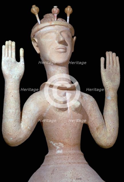 Minoan 'Poppy Goddess'. Artist: Unknown