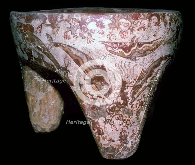 Minoan pot painted with dolphins. Artist: Unknown