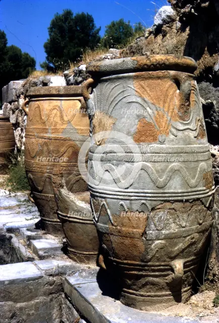 Minoan Pots, Knossos, Crete,  c15th century BC. Artist: Unknown.