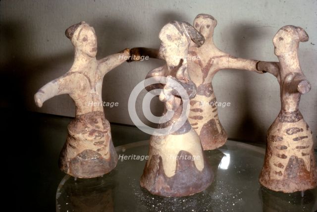 Minoan 'Sacred Dance', Palaikastro, Eastern Crete, Post-Palatial Period, c1400BC- c1100 BC.  Artist: Unknown.