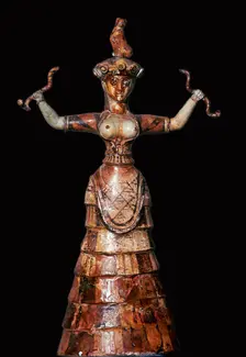 Minoan snake-goddess, 18th century BC