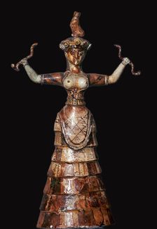 Minoan snake-goddess, 18th century BC
