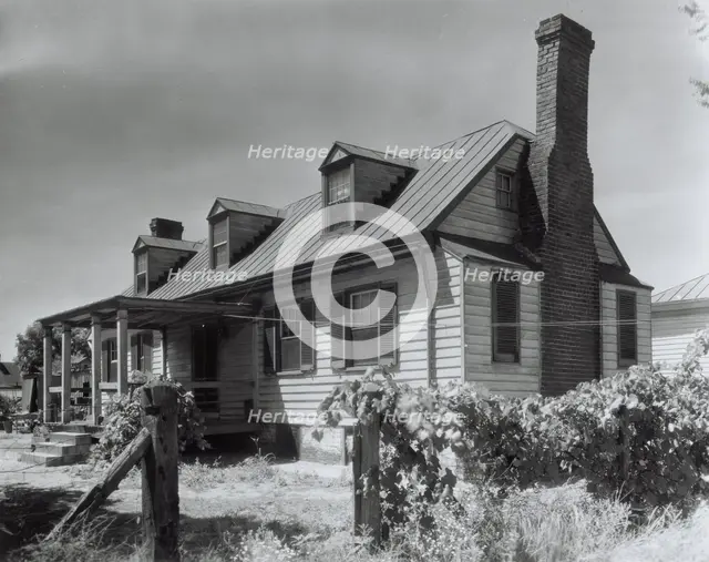 Minor houses and details, Blandfields, Dinwiddie County, Virginia, 1933. Creator: Frances Benjamin Johnston.
