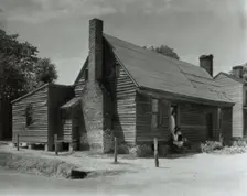 Minor houses and details, Blandfields, Dinwiddie County, Virginia, 1933. Creator: Frances Benjamin Johnston
