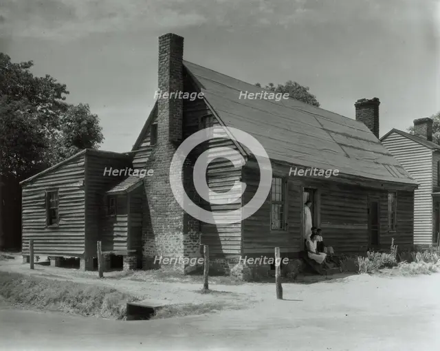 Minor houses and details, Blandfields, Dinwiddie County, Virginia, 1933. Creator: Frances Benjamin Johnston.