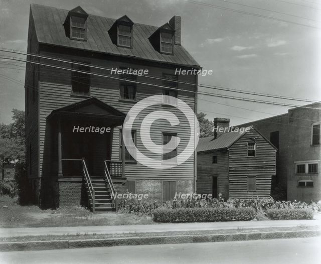 Minor houses and details, Blandfields, Dinwiddie County, Virginia, 1933. Creator: Frances Benjamin Johnston.