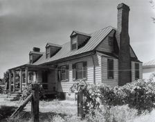Minor houses and details, Blandfields, Dinwiddie County, Virginia, 1933. Creator: Frances Benjamin Johnston