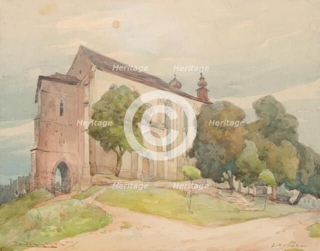Minorite Church in Levoca, 1926. Creator: Ludovit Cordak.