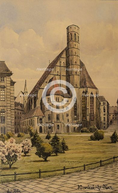 Minoritenkirche, Vienna, ca 1911-1912.
