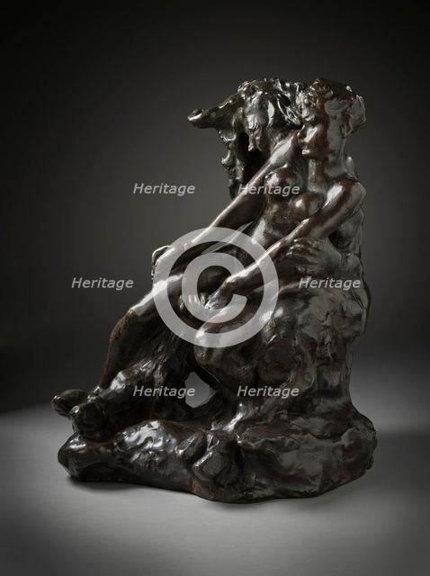 Minotaur or Faun and Nymph, c.1886. Creator: Auguste Rodin.