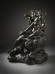 Minotaur or Faun and Nymph, c.1886. Creator: Auguste Rodin