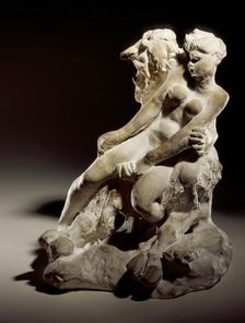Minotaur or Faun and Nymph, c.1886. Creator: Auguste Rodin