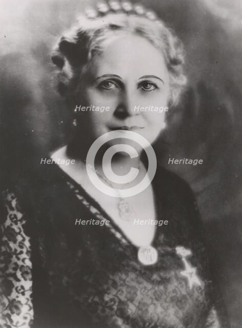 Minna Moscherosch Schmidt, German-born businesswoman, 1933. Artist: Unknown