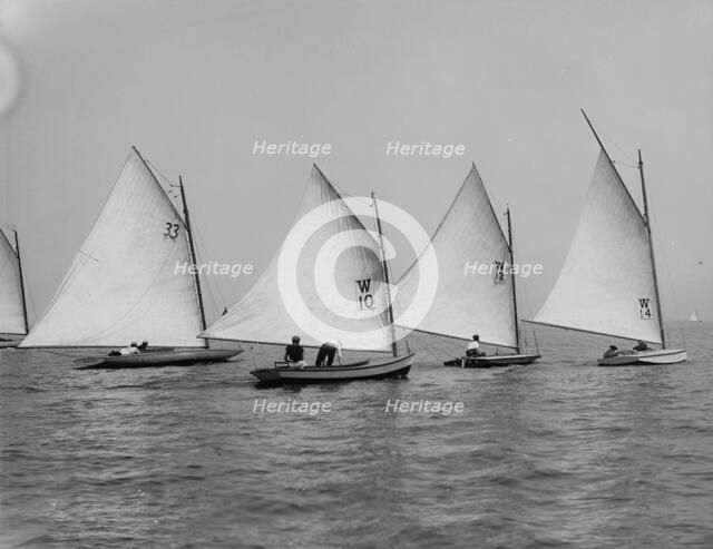 Minnetonka, Cora, Lark, and Lobster, 1898 July 4. Creator: John S Johnston.