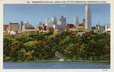 Minneapolis skyline, Minnesota, USA, 1935