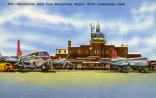Minneapolis-St Paul Metropolitan Airport, Wold-Chamberlain Field, Minnesota, USA, 1949
