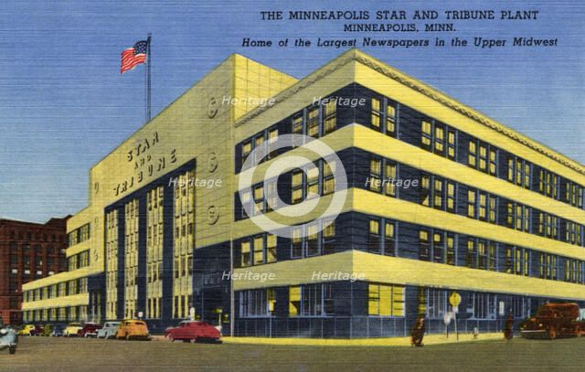 Minneapolis Star and Tribune Plant, Minneapolis, Minnesota, USA, 1950. Artist: Unknown