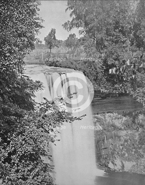'Minnehaha Falls, Minn.', c1897. Creator: Unknown.