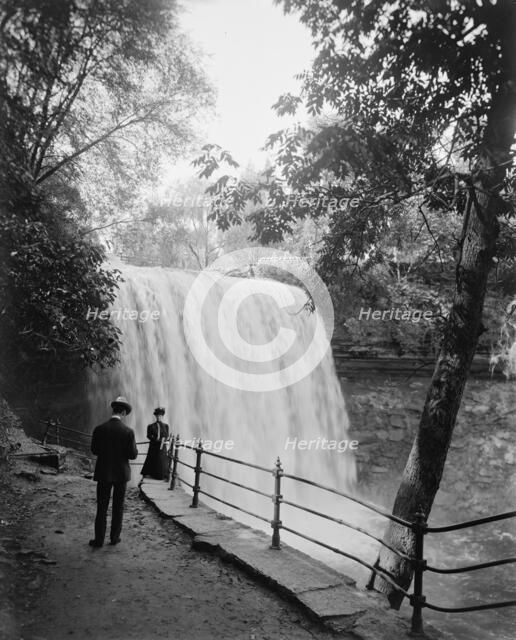Minnehaha Falls, Minneapolis, Minn., between 1900 and 1910. Creator: Byron Company.