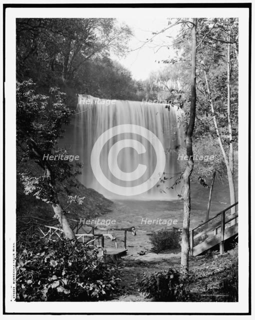 Minnehaha Falls, Minneapolis, Minn., c1908. Creator: Unknown.