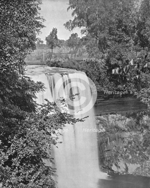 Minnehaha Falls, Minneapolis, Minnesota, USA, c1900.  Creator: Unknown.