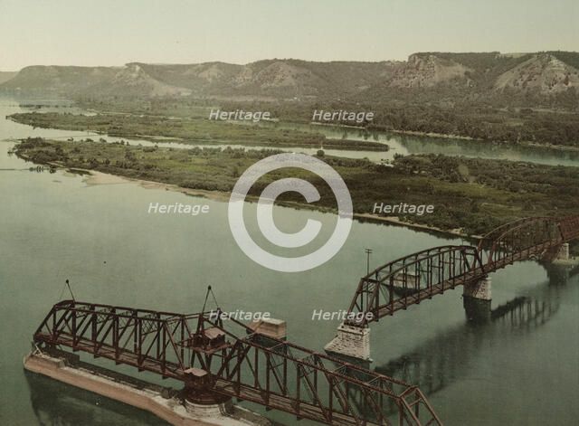 Minnesota, Mississippi River at Winona, c1898. Creator: Unknown.