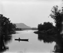 Minnesota City, evening on the mill pond, between 1880 and 1899. Creator: Unknown