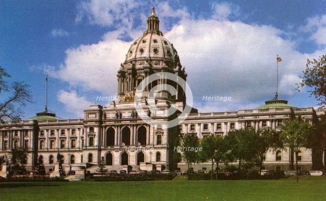 Minnesota State Capitol, St Paul, Minnesota, USA, 1949. Artist: Unknown