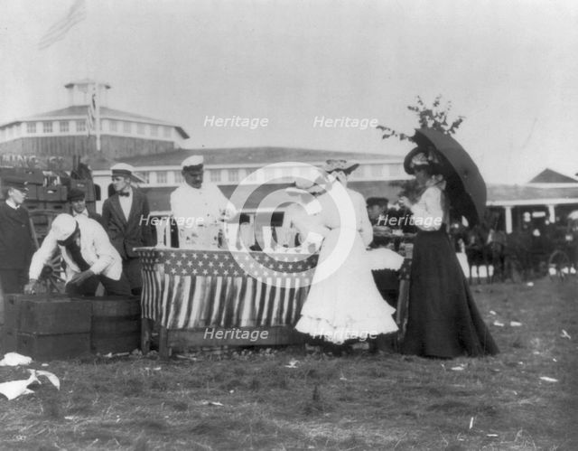 Minnesota State Fair: refreshment stand, 1900?. Creator: Unknown.