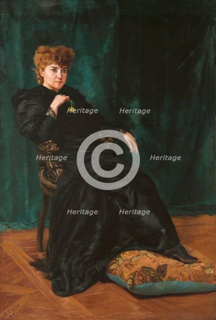 Minnie Maddern Fiske, 1893. Creator: Maximilien Colin.