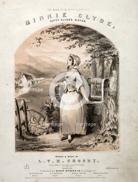Minnie Clyde - Sheet Music Cover. Creator: Winslow Homer (American, 1836-1910).