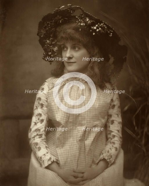 Minnie Palmer, American actress, 1884. Artist: Samuel A Walker