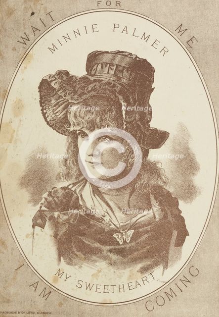 Minnie Palmer in "My Sweetheart", late 19th century.  Creator: Unknown.