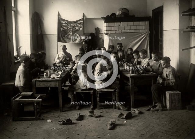Minsk: House of teenagers - shoe workshop, 1922. Creator: Unknown.