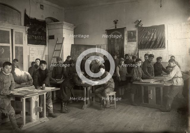 Minsk: United Jewish Vocational School. Drawing lesson, 1920-1929. Creator: Unknown.