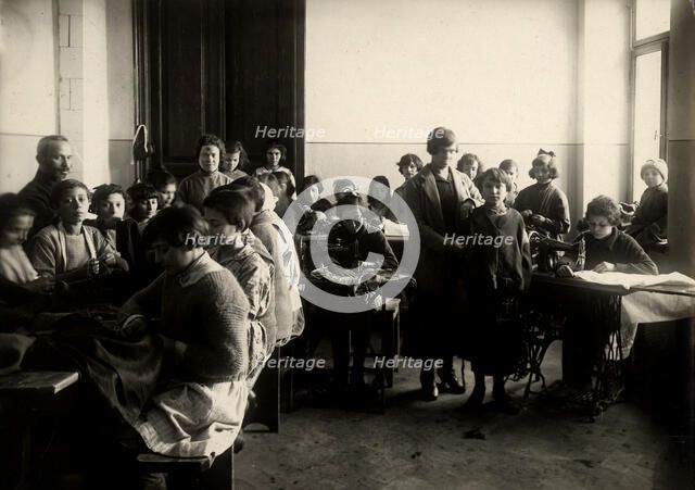 Minsk:House of teenagers - sewing workshop, 1922. Creator: Unknown.