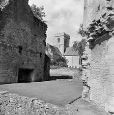 Minster Lovell Hall and St Kenelm's Church, Oxfordshire, 1970. Artist: John Gay
