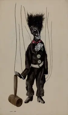 Minstrel Marionette, c. 1936. Creator: Elmer Weise