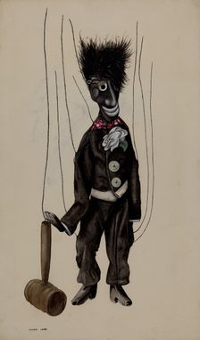 Minstrel Marionette, c. 1936. Creator: Elmer Weise