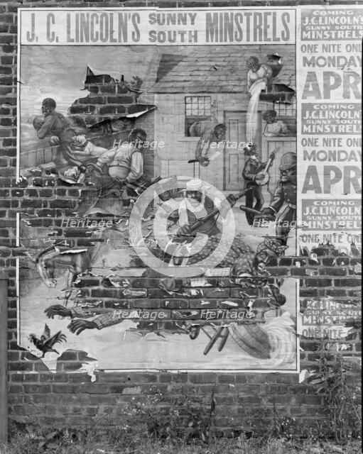 Minstrel poster, Alabama, 1936. Creator: Walker Evans.