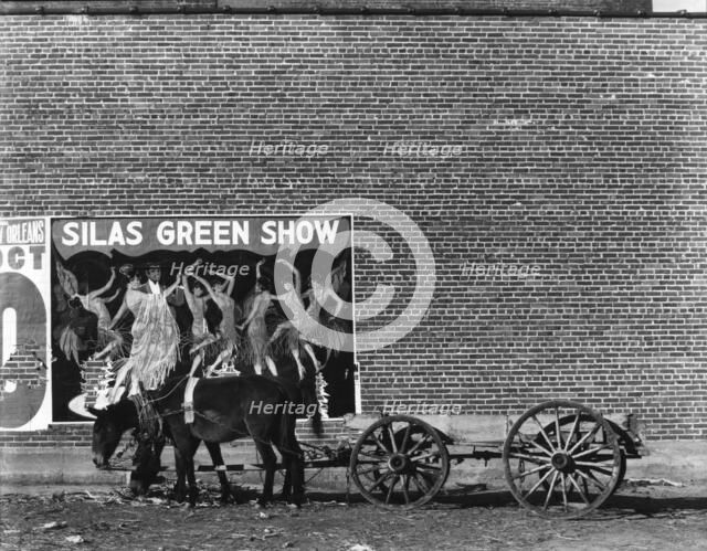 Minstrel poster in Alabama town, 1936. Creator: Walker Evans.